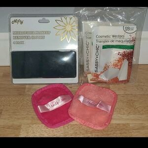 MAKE-UP REMOVER CLOTHS, MICROFIBER CLOTHS, & COSMETIC WEDGES